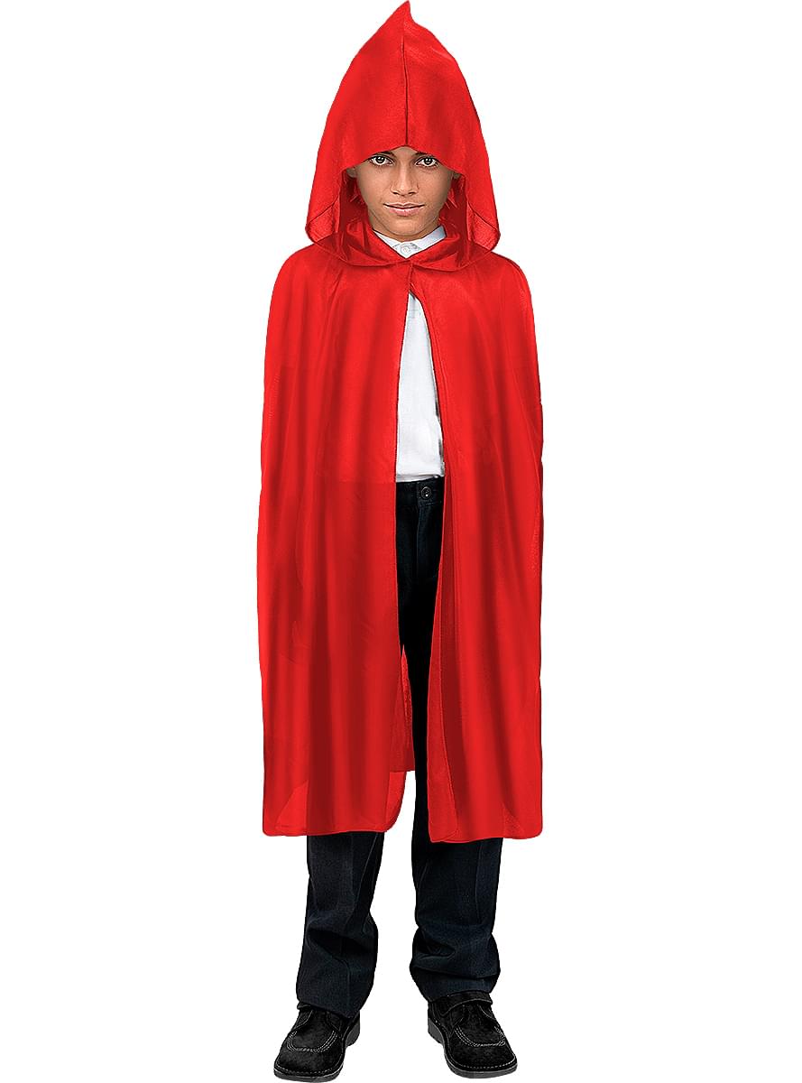 Capa de diabo vermelha para meninos