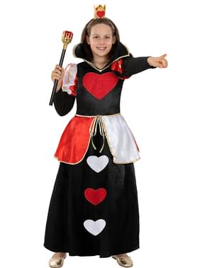 Disfraz de Reina de corazones clásico para niña