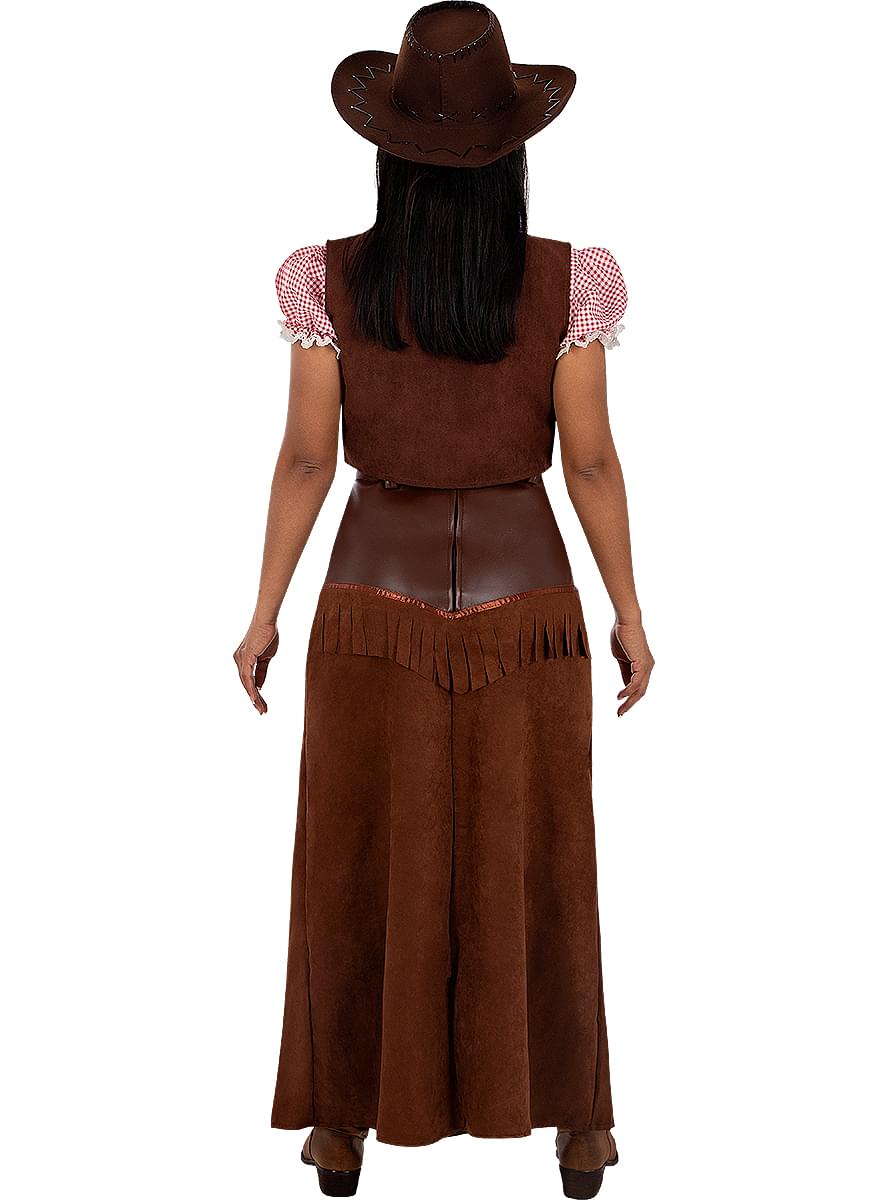 Maskeraddräkt cowgirl Deluxe för henne