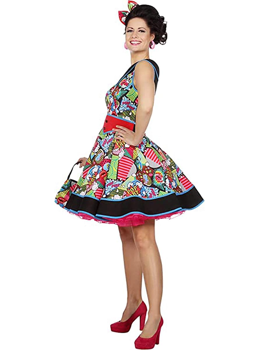 Pop Art Pin-Up Dress for Women
