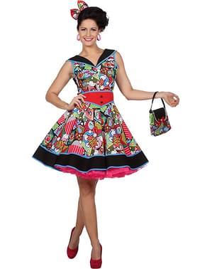 Pop Art Pin Up Kleid für Damen