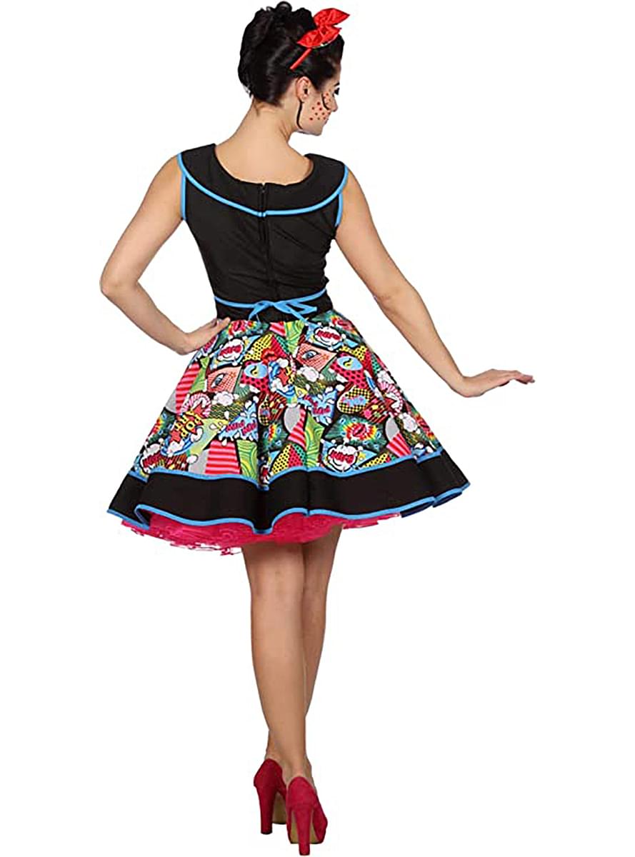 Pop Art Pin-Up Dress for Women