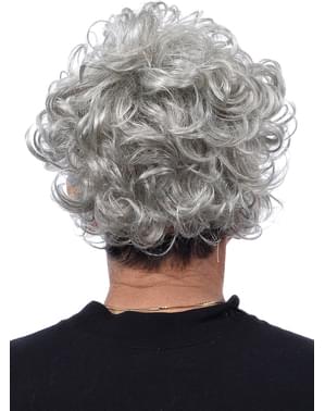 Máscara realista de anciana con boca en movimiento, abuela, mujer, Beige  Bronceado