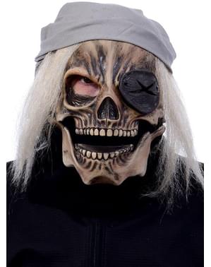 Máscara de caveira pirata com boca móvel