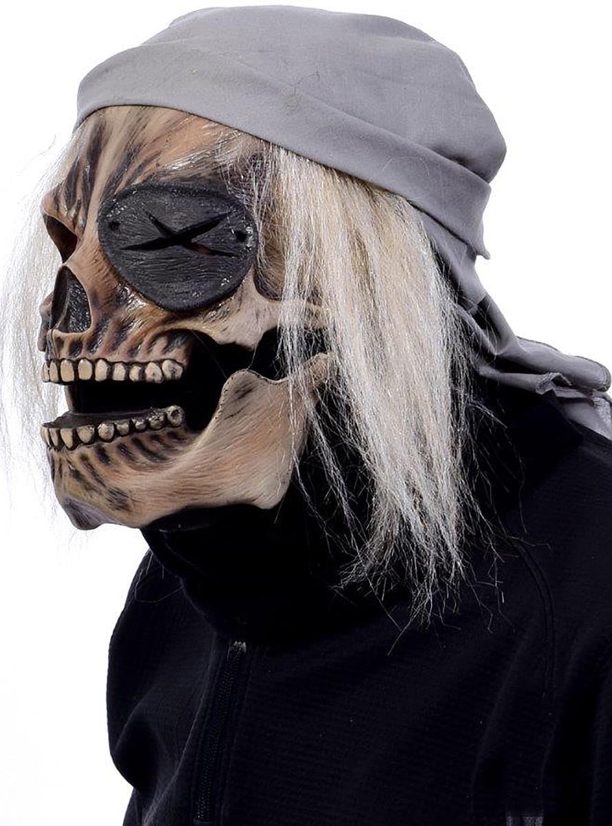 Pirat kraniemaske med bevægelig kæbe
