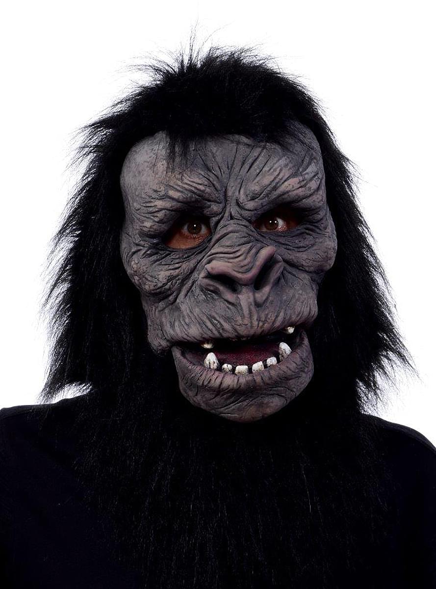 Gorilla Maske mit beweglichem Mund