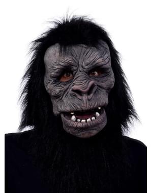Gorilla Maske mit beweglichem Mund