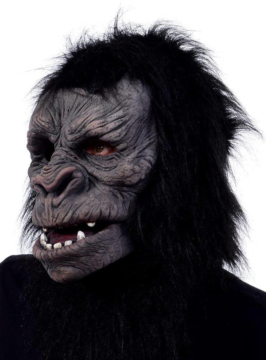 Maschera da gorilla con bocca mobile