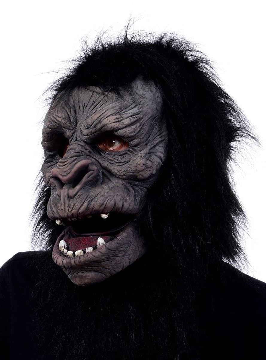 Gorilla Maske mit beweglichem Mund
