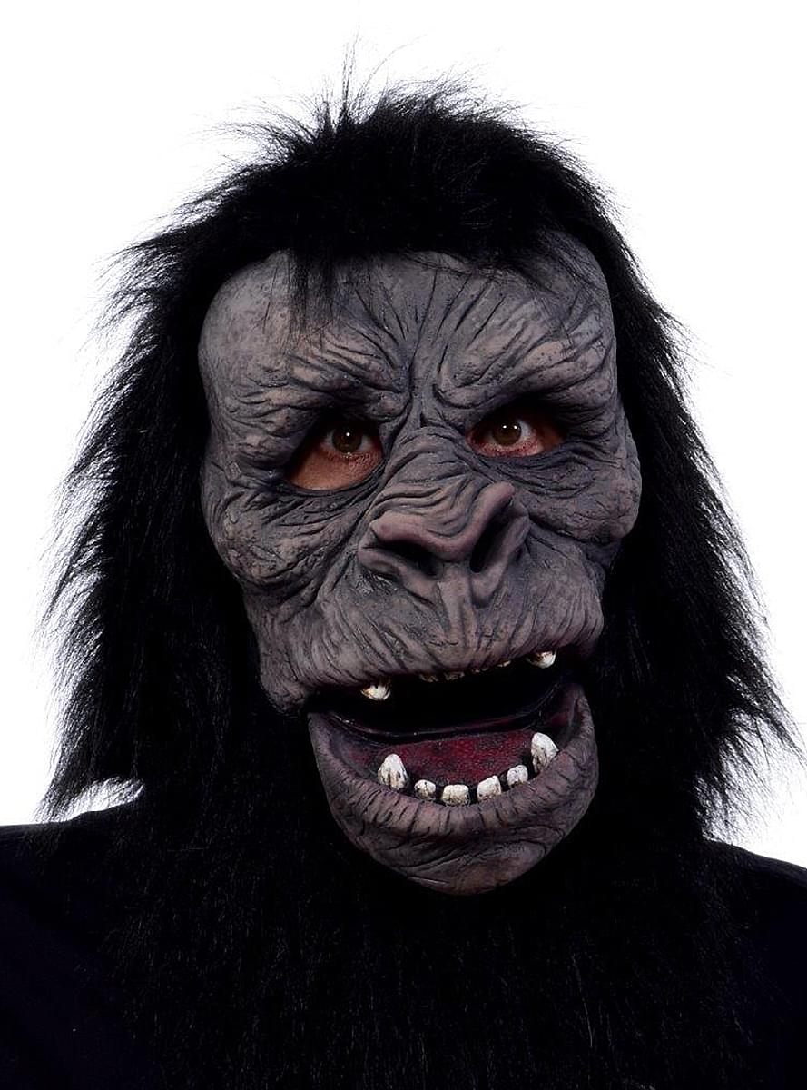 Maschera da gorilla con bocca mobile