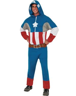 Klassisk Captain America Jumpsuit Mann