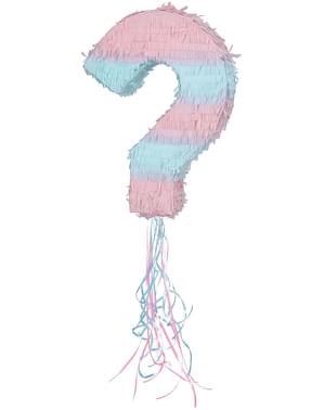 Piñata gender reveal con punto interrogativo - Gender Reveal