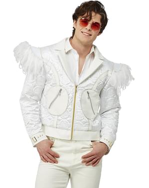 Veste Elton John avec plumes homme