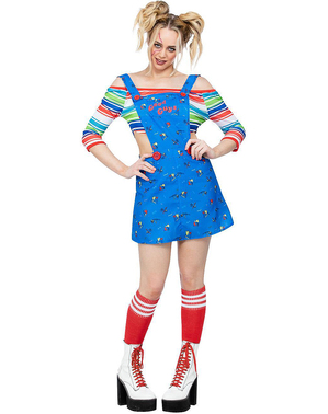 Costum de Chucky, păpușa diabolică pentru femei