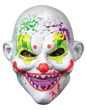 Neon Scary Clown Mask