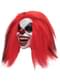 Maschera da clown rosso horror