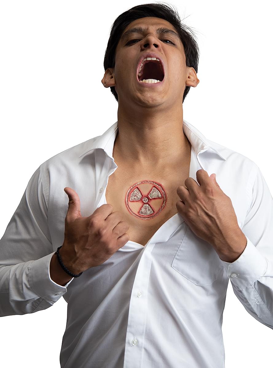 Herida radiactiva brilla en la oscuridad
