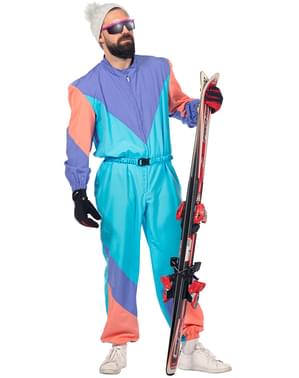 80er Jahre Ski Kostüm für Herren