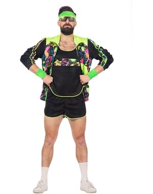 Þeir 80s Aerobic Costume fyrir karla