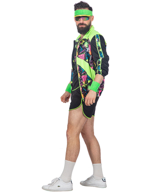 Kostum za aerobiko v stilu 80ih za moške