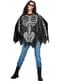 Poncho squelette adulte