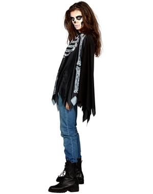Skelet Poncho voor Volwassenen
