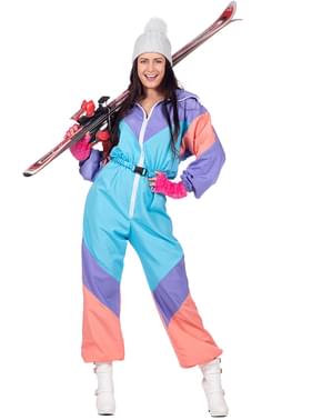 80er Jahre Ski Kostüm für Damen