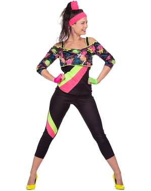Disfraz de los años 80 aerobic para mujer