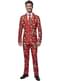 Costum de Crăciun „Christmas Brads Stars Red” - Suitmeister