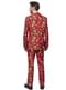 Costum de Crăciun „Christmas Brads Stars Red” - Suitmeister