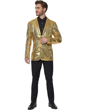 Gouden lovertjes blazer - Suitmeister