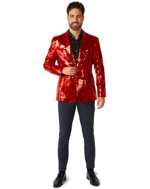 Rode lovertjes blazer - Suitmeister