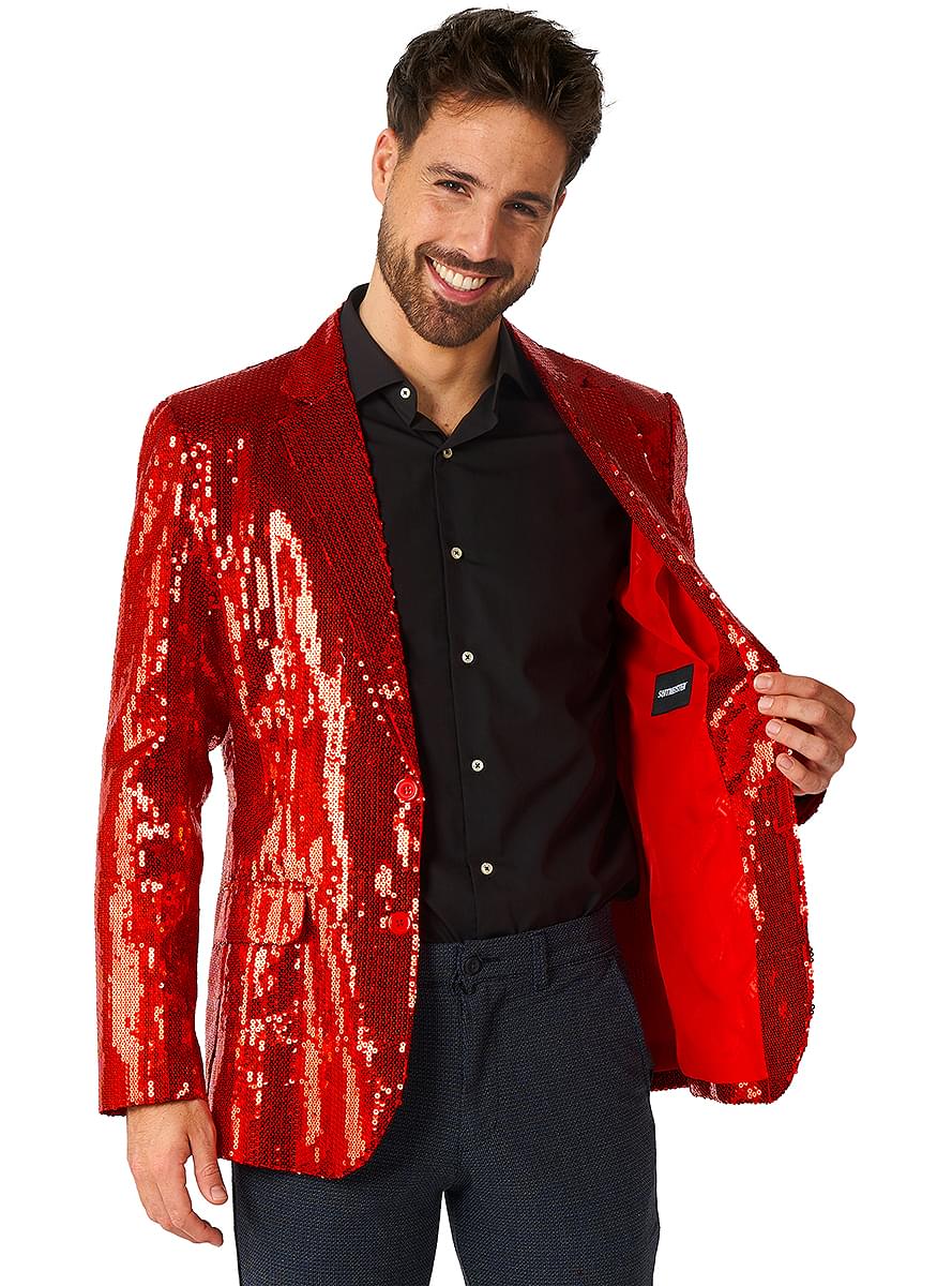 Rauð lopa jakkaföt - Suitmeister