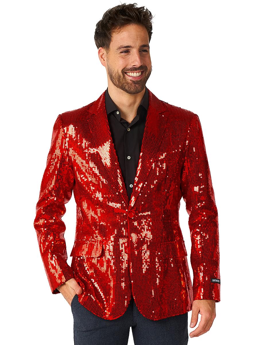 Red pailletblazer - Suitmeister
