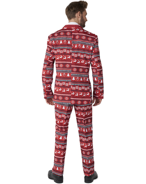 Nordic Pixel Rood Kerstpak - Suitmeister
