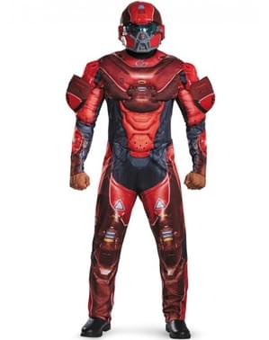 Yetişkinler için Halo Kırmızı Spartan Kostümü
