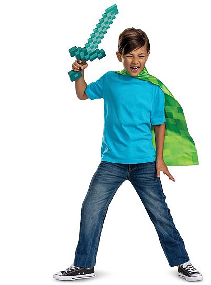 Set meč a plášť Creeper - Minecraft