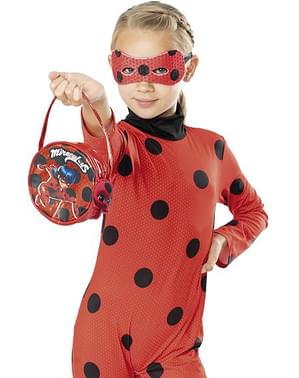 Conjunto de mala e mascarilha de Ladybug para menina