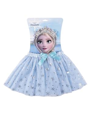 Súprava suknička a korunka - Elsa Frozen