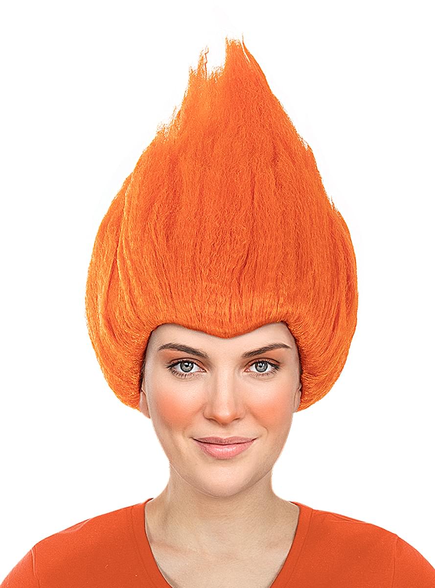 Perücke orange - Trolls