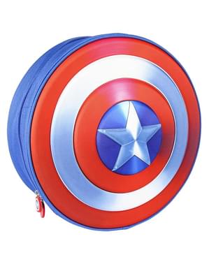 Mochila infantil Capitão América escudo