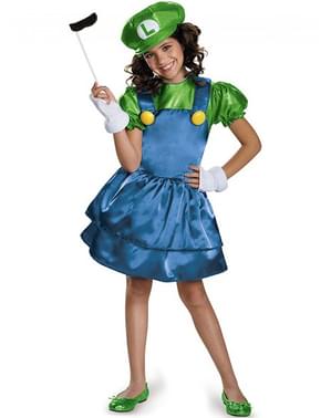 Fato  de Luigi vestido para menina