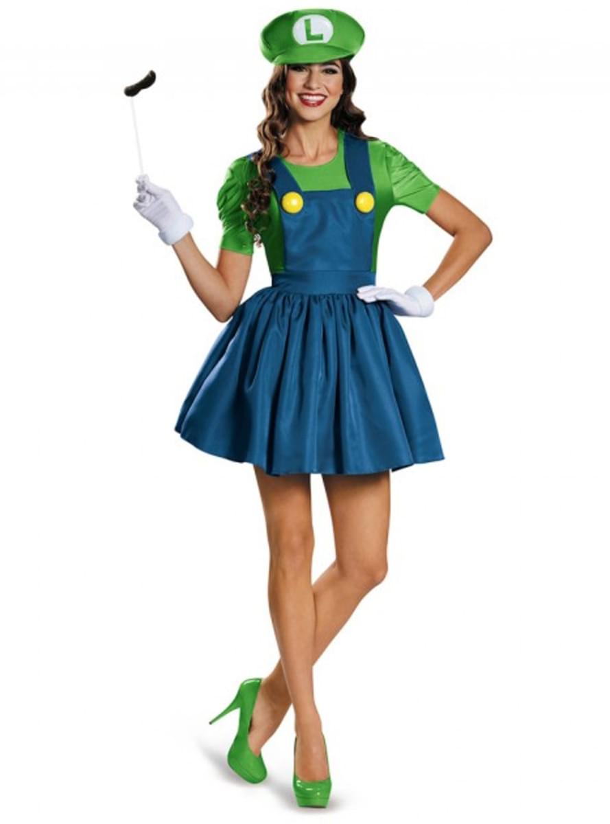 Déguisement Luigi robe femme