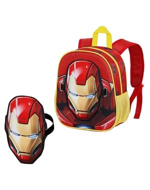Iron Man Kinderrucksack mit Maske
