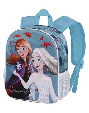 Mochila infantil 3D Frozen II Elsa e Anna