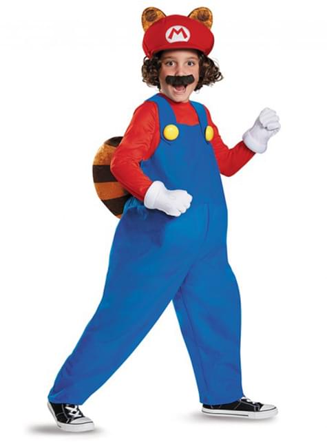 Costume da Super Mario Racoon per bambino. I più divertenti