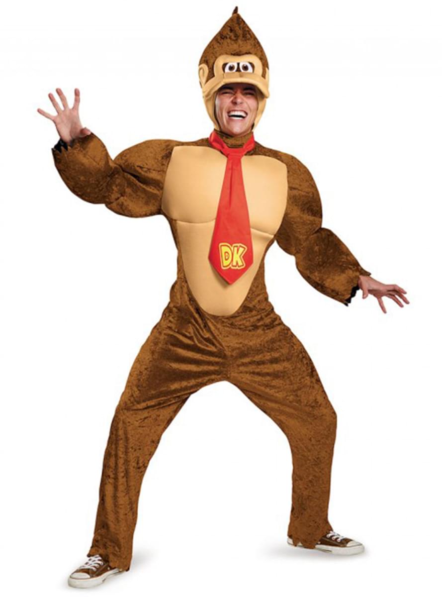 Donkey Kong Kostüm deluxe für Herren. Die lustigsten Modelle | Funidelia