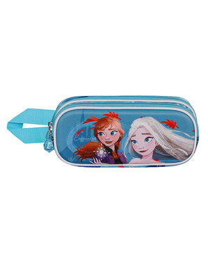 Astuccio per bambini Frozen II Elsa e Anna 3D