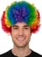 Clown Perücke in Regenbogenfarben