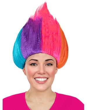 Parrucca arcobaleno - Trolls